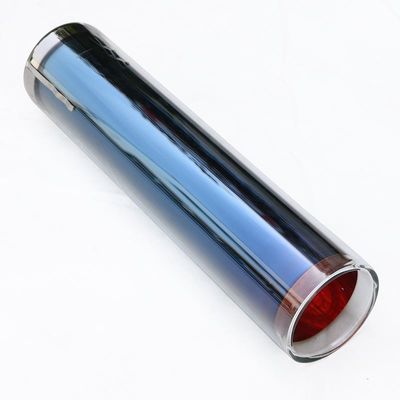 3.0mm Ketebalan porselen tabung solar dikosongkan tiga-tinggi tabung vakum 137x610mm