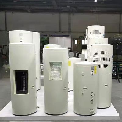 Rumah Tangga 80L Kapasitas Koil dalam Air Sumber Pump Panas Bagaimana Tangki Air yang terbuat dari Lapisan Baja Enamel
