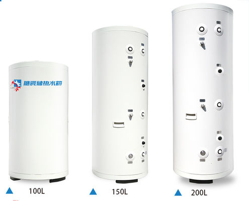 Pertukaran Panas Silinder enameling 100Liter Tungku Tangki Air Dinding dipasang
