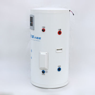 Instalasi Balkon 120L Tangki Air Enamel Tangki Air Penyimpanan Panas Surya Dengan Penukar Panas Koil Tembaga
